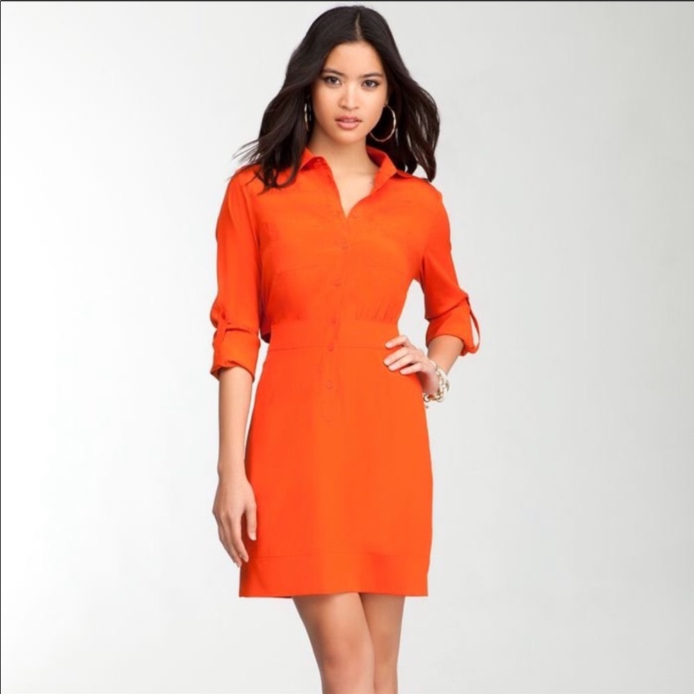 Bebe Button Up Dress